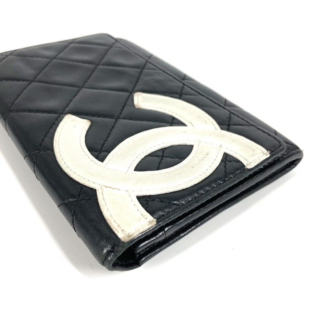 CHANEL Black Leather Logo Wallet - Picture 3 of 15
